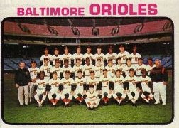 1973 Topps Baseball Cards      278     Baltimore Orioles TC